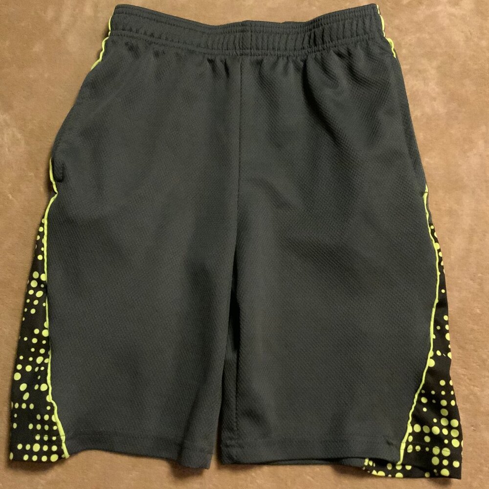 Victory By HPI Active Sports Shorts Sz Medium Grey Lime Green‎ Black C03